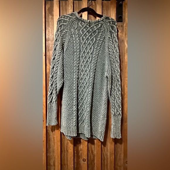 Free People Gray Long Sleeve Sweater Dress XS - Picture 1 of 5
